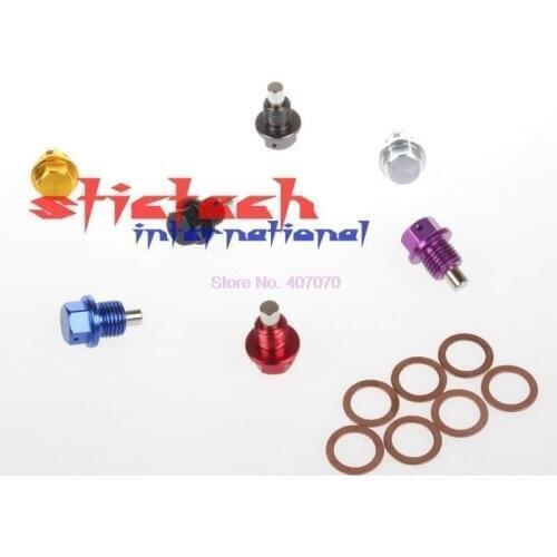 By DHL or Fedex 500pcs M14 X 1.5 m20 m12 ENGINE MAGNETIC OIL PAN DRAIN PLUG BOLT KIT WITH CRUSH WASHER