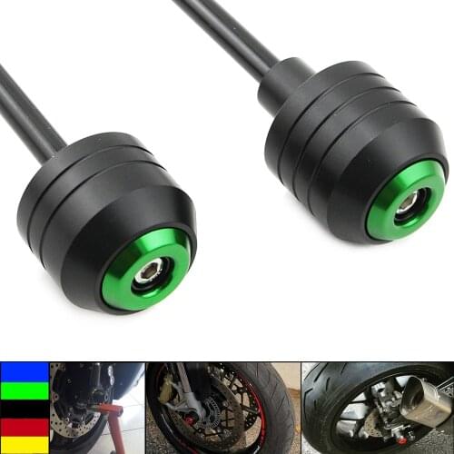 For KAWASAKI NINJA ZX6R ZX-6R 2017 2018 2019 2020 Front Rear Wheel Slider Fork Axle Crash Protector Swing Arm Pad Guard POM New