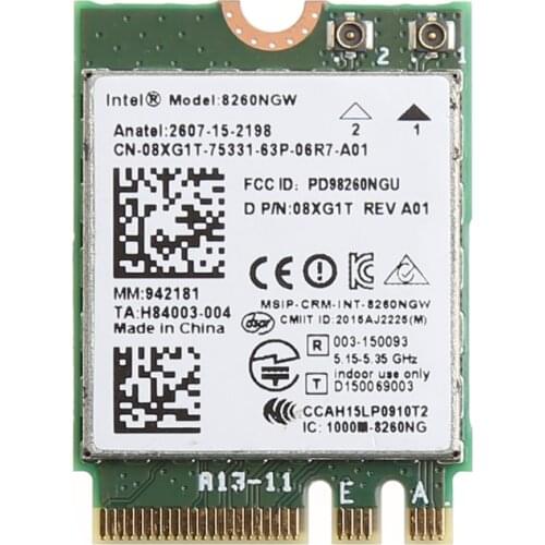 Dual Band 867M Bluetooth-compatible V4.2 M.2 Wireless Card for intel 8260 AC ABCD