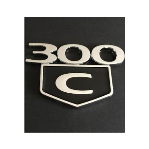 2PC 300C Emblem Badge Trunk Decklid for C hrysler 2005 2006 2007 2008 2009 2010-2019