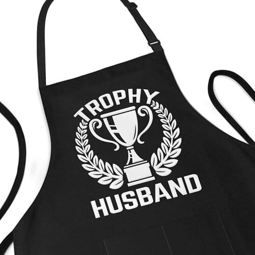 Custom Fathers Day Gift From Wife,Gift For Husband Anniversary,Aprons for Dad,Trophy Husband,Husband Wedding Gifts,Funny Apron