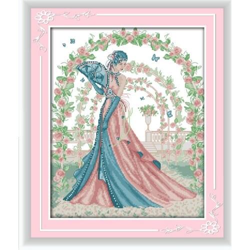 Everlasting Love Bride Chinese Cross Stitch Kits Ecological Cotton Clear Stamped Printed 14 11CT DIY Wedding Decoration For Home