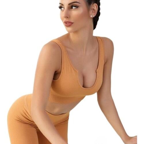 2pcs Summer Seamless Hyperflex Workout Set Fitness Leggings and Top Set Outfits for Women Sportswear Athletic Clothes Gym Sets