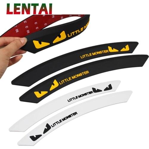 LENTAI For Skoda octavia a7 a5 2 rapid fabia superb Alfa Romeo 159 147 Mini cooper Car Tire Wheel Eyebrow Protecter Stickers