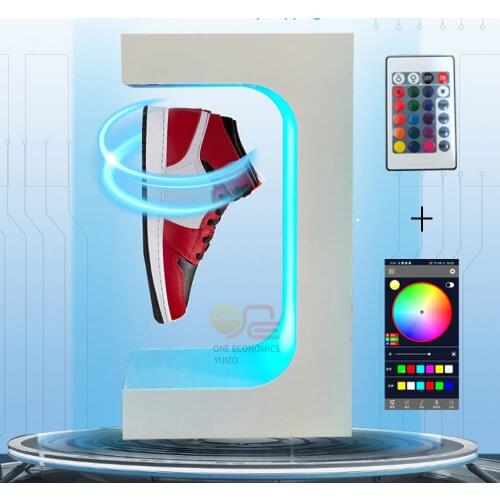 Magnetic Levitation Floating Shoe 360 Degree Rotation Display Stand Cabinet Holds 500g Gap 20mm ONE ECONOMICS Original