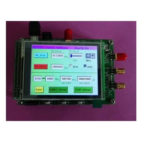 ADF5355 Module Touch Color Screen Sweep Frequency RF Signal Source VCO Microwave Frequency Synthesizer PLL