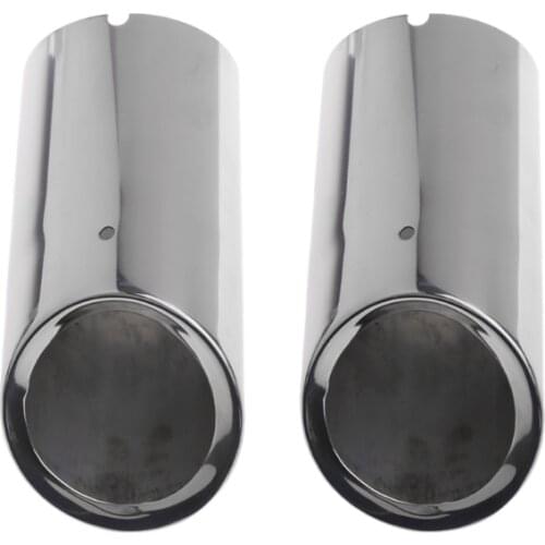 New 2xStainless steel Exhaust Muffler Pipe