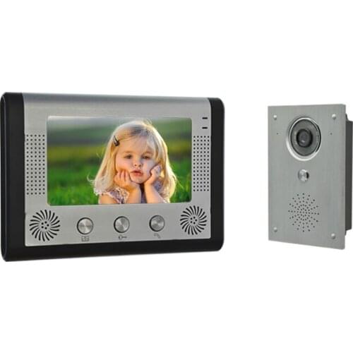 7 Inch Monitor Wired Intercom IR Night Vision Video Door Phone
