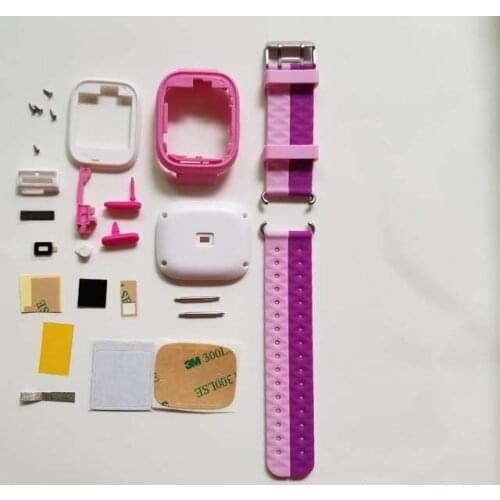 Q90 Kids Smartwatch Repair Kit Cover With Full Housing Screws Adhesive Silicon Watchband Plastic Cases Replacement Original New