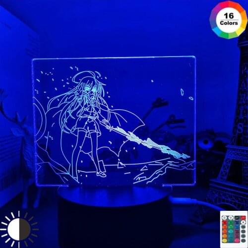Anime Led Light Shakugan No Shana for Child Room Decor Night Light Kid Bithday Gift Manga Shakugan No Shana 3d Lamp Bedroom