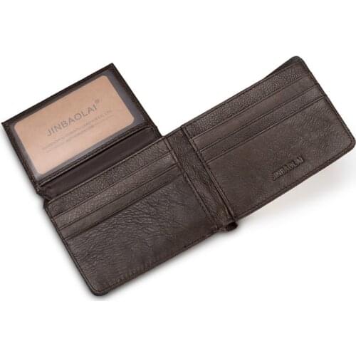 Vintage Men Leather Wallets 2020 Short Multi-card Pocket Wallet Wallet Luxury Brand Men Coin Purse Personalized Stitching Wallet