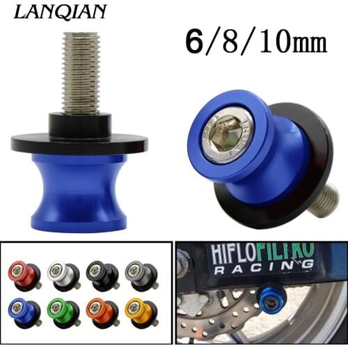 Motorbike screw Motorcycle M10 M6 M8 stand screws Swingarm Spools slider For SUZUKI GSF Bandit 650 650S 1000 1200 1250 SV650