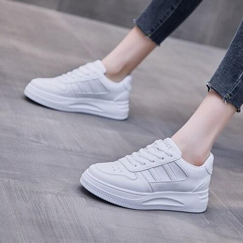 New Woman Vulcanize Shoes White Platform Shoes Fashion Breathable Ladies Chunky Sneakers Trendyol Lady Casual Sneaker Zapatillas