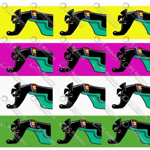 1-1/2" Cute Greyhound Printed Custom Dog Design Cartoon for DIY Crafts Hair Bow Collar Lanyard/Satin /3" Grosgrain Ribbon CA315
