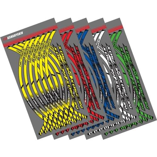 12 Strips Motorcycle Wheel Hub Tire Reflective Sticker Rim Stripe Decorative decal For HONDA NC750X nc 750x