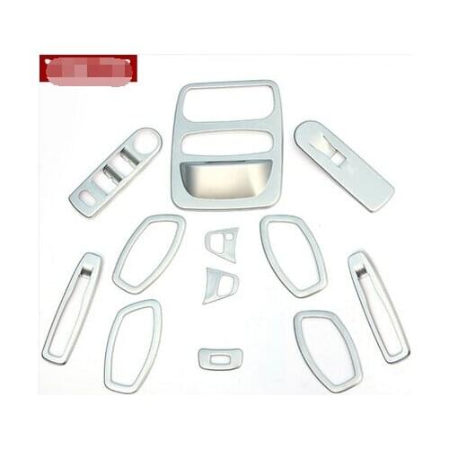 12 pcs Armrest trim The inner door handle trim sequins Interior Odometer button cover trim for Renault Captur 2014 2015 2016