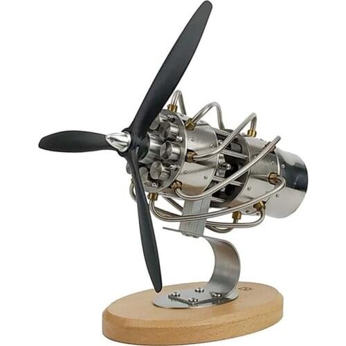Stirling Swashplate 16-cylinder Engine Model Can Start Model Airplane Engine Hard Core Industrial Wind Ornaments