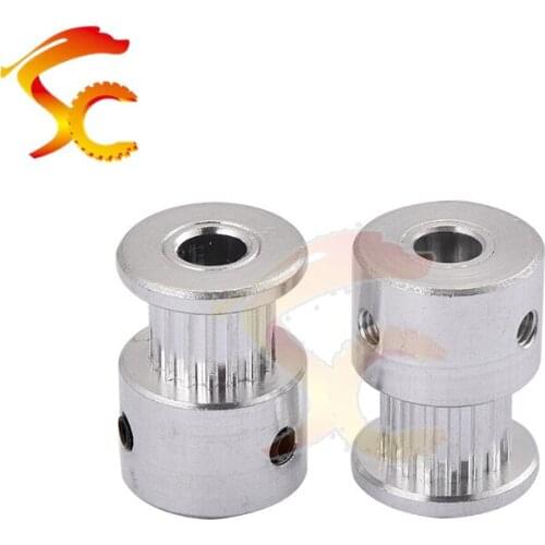 MXL 16 teeth Aluminum Alloy Timing Pulleys bore 5mm Synchronous wheel belt width 6mm CNC Engraving Machine Accessories