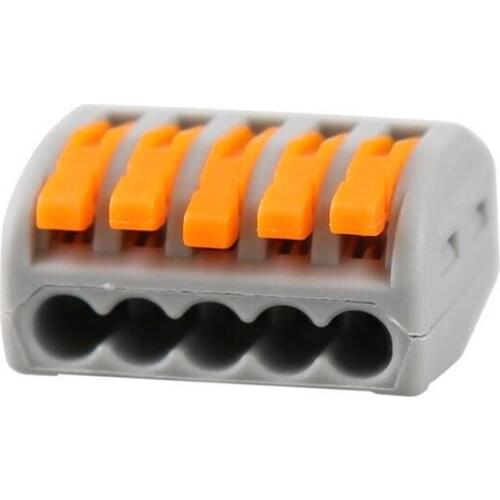 5 PCS 222-415 (PCT215)Universal Compact Wire Wiring Connector 5 pin Conductor Terminal Block