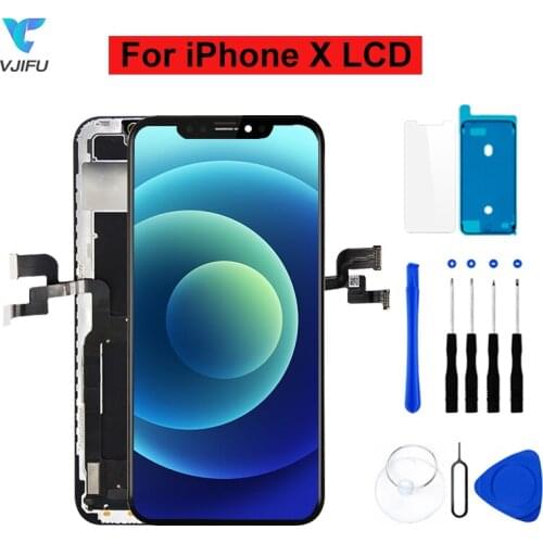 5Pcs 3D LCD Touch Screen For iPhone X TFT Display Assembly No Dead Pixel Pantalla Replacement For iPhone 6S True Tone Free Gift