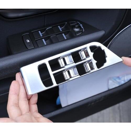 ABS Chrome For Land Rover Range Rover Evoque 2012+ Car Door and window glass lifting switch cover trim car styling