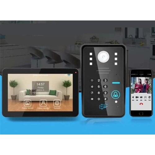 9 Inch ID Card/Password Access Control Wireless WIFI Doorbell Intercom Video Door Phone