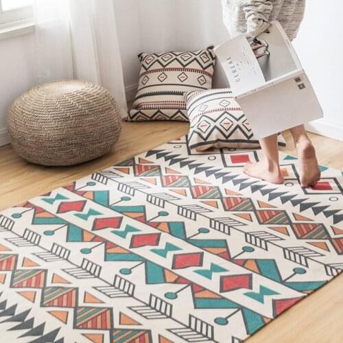 Large Weave Carpet for Home Office Hotel Leisure Area Living Room Bedroom Floor Tassels Decor Rug Outdoor Picnic Mat