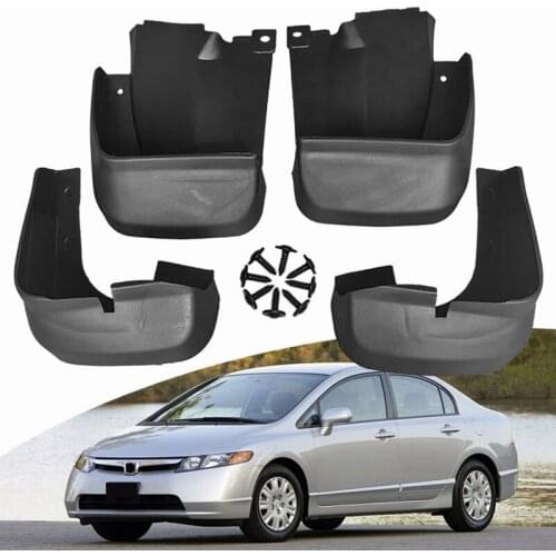 Mudflaps Splash Guards Front Rear Mud Flap Mudguards Fender For Honda Civic 2006-2011 2007 2008 Fender Flares Car Accessories