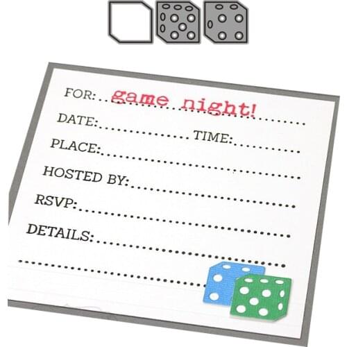 CH dice Metal Cutting Dies Stencils for DIY Scrapbooking/photo Album stamps Decorative Embossing DIY Paper