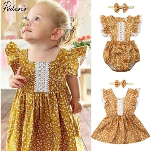 Toddler Kids Baby Girl Clothes Sister Matching Floral Romper Dress Outfit Set Sister Romper Jumpsuit Dress Match Outfits