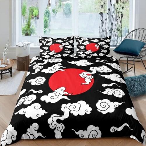 Home Textiles Luxury 3D Japanese Style Print Duvet Cover Set Pillowcase AU/EU/UK/US Queen and King Size Kids Bedding Sets