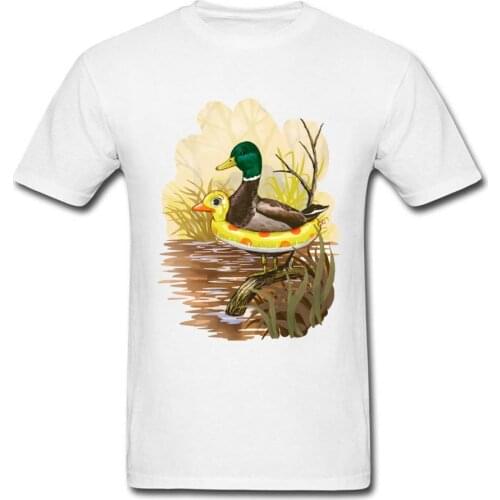 Duck In Training T-shirt Men Funny Cartoon Tshirt Chillin Mens Hip Hop Tees Summer O Neck Tops Animal Comic T Shirts For Hipster