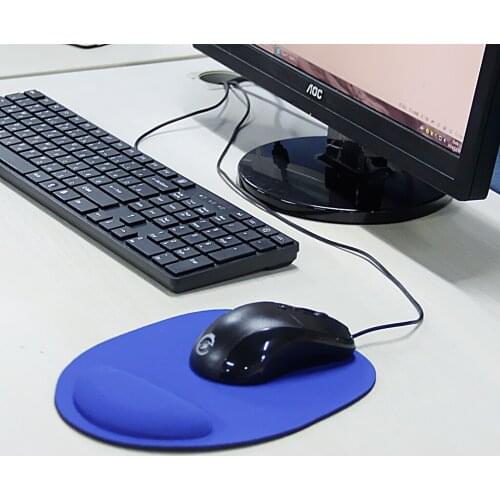 Blue Wrist Comfort Mouse Pad Mice Pad Mat Mousepad For Optical Mouse