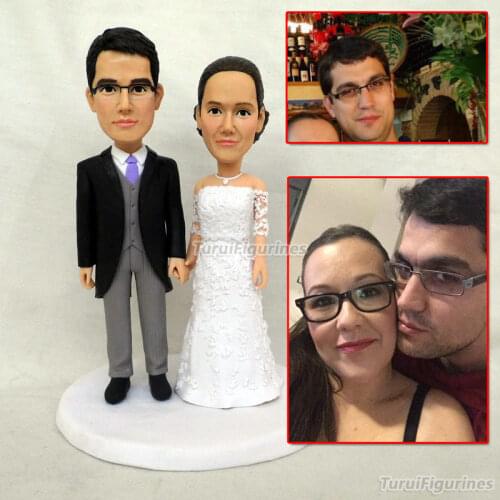 Ooak polymer clay doll figurine miniature resin doll party favor resin baby safari mini doll for girls cake topper mariage car