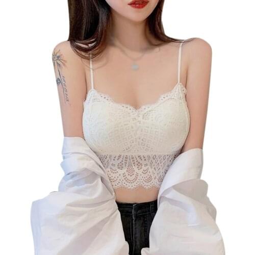 Summer Fashion Arbitrary Collocation French Style Simple Sexy Hollow Beautiful Back Lace Camisole Vest