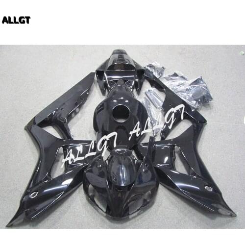 ALLGT Injection Mold Plastic Motorcycle Fairing Kit For Honda CBR 1000RR 2006 2007 Glossy Black