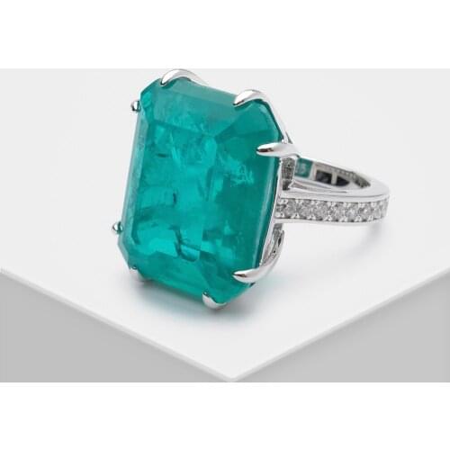 Amorita boutique 925 silver Simple square design fashion ring