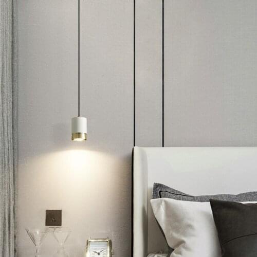 Bedside chandelier minimalist Nordic modern minimalist living room dining room small chandelier bedroom bedside lamp