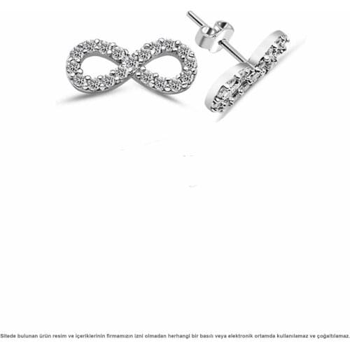 Silver Infinity Mini Earrings