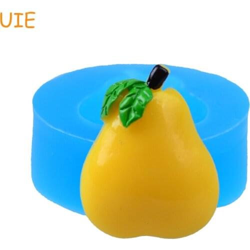 SYL114U 25mm Pear Silicone Push Mold - Fruit Mold Sugarcraft Fondant Cake Decorating Tools, Jewelry, Chocolate, Resin, Food Safe