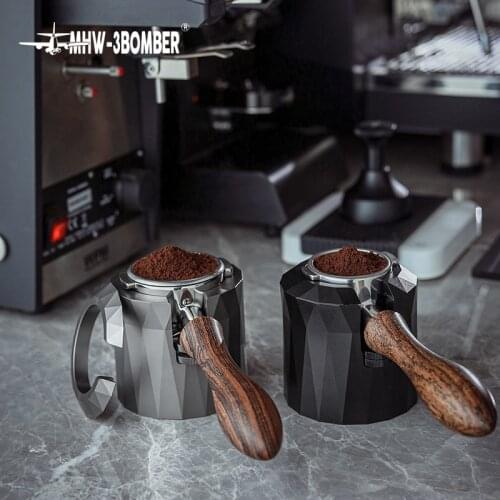 MHW-3BOMBER Portafilter Holder Al-Alloy 51/53/54/58mm Coffee Bar Tamping Base Barista Tools Accessories Tamper 51mm Breville