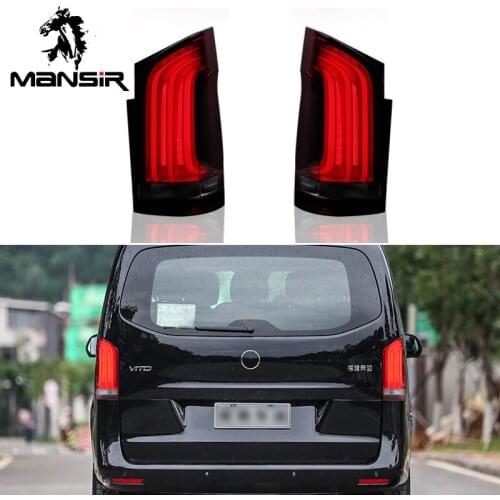 LED Car Taillight Tail Lamp Brake Reversing Reverse Rear Fog Lights For Mercedes Benz V-Class Vito V250 V260 2016 2017 -2020
