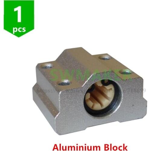 SWMAKER 1pcs 8mm Polymer SC8UU Bearing in Aluminium Block RJ4JP-01-08
