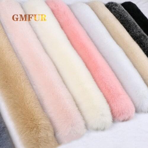 Real Fox Fur Scarf 100% Genuine Winter Warm Coat Fur Collar Women Fashion Sweater Scarves Luxury Shawl