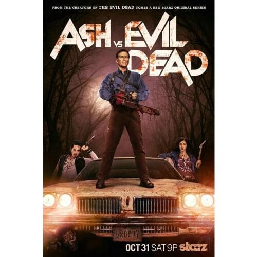 078 Ash vs Evil Dead TV Series Wall Silk Cloth Poster Art Decoration Gift
