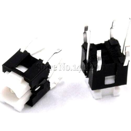 10PCS 6*6*7mm DIP tactile switches Blue light led micro switch 6x6x7 6x6x7mm Light touch 0.5A 12V 6x6mm