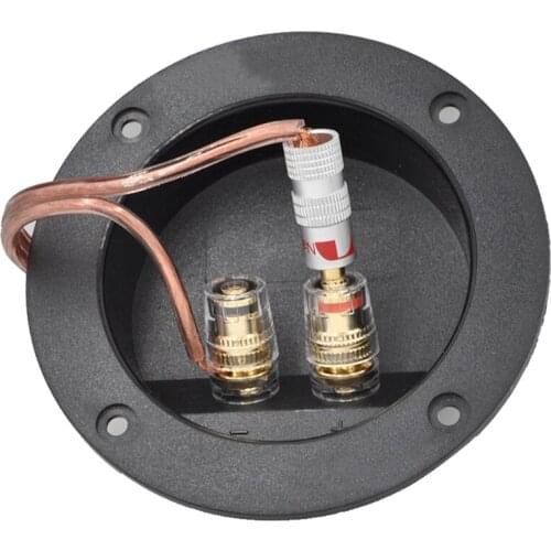 2pcs/lot Two Copper Terminal Block Speaker Junction Box Connector DIY Accessory