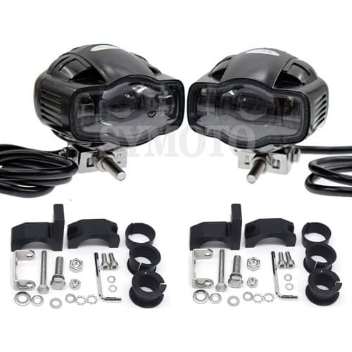 22-40mm CE Universal Motorcycle Car headlight lamp LED Super Bright Fog light USB Charger For ktm triumph ducati aprilia hyosung