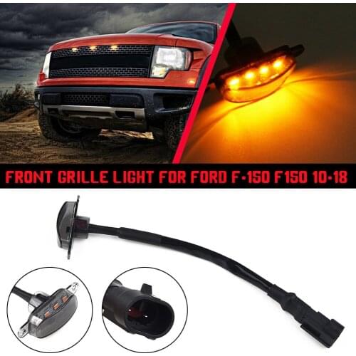 4X4 LED Pickup Accessories Truck Front Grill Led Running Lights Amber Truck Marker Lights DRL for Ford F150