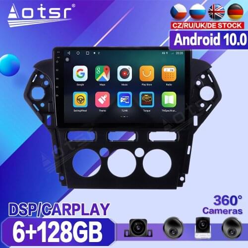 6+128GB For Ford Mondeo MK4 2011 2012 2013 Car DVD Multimedia Player Recorder Stereo Android Radio GPS Auto Audio Navi Head Unit